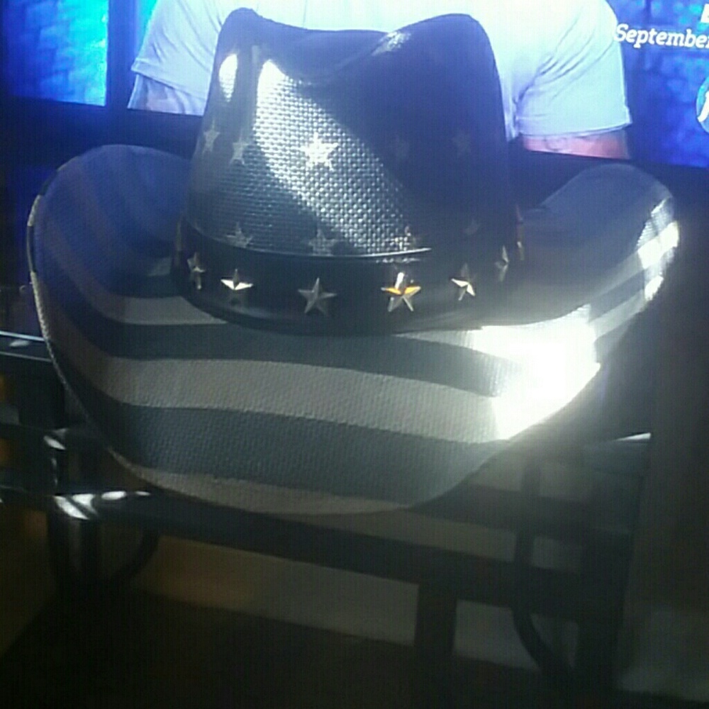 Milani Straw Black & Gray Cowboy Hat
